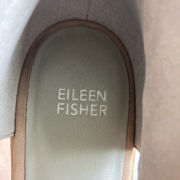 Eileen Fisher Cream Leather Heeled Slingbacks size 10 - Picture 14 of 16